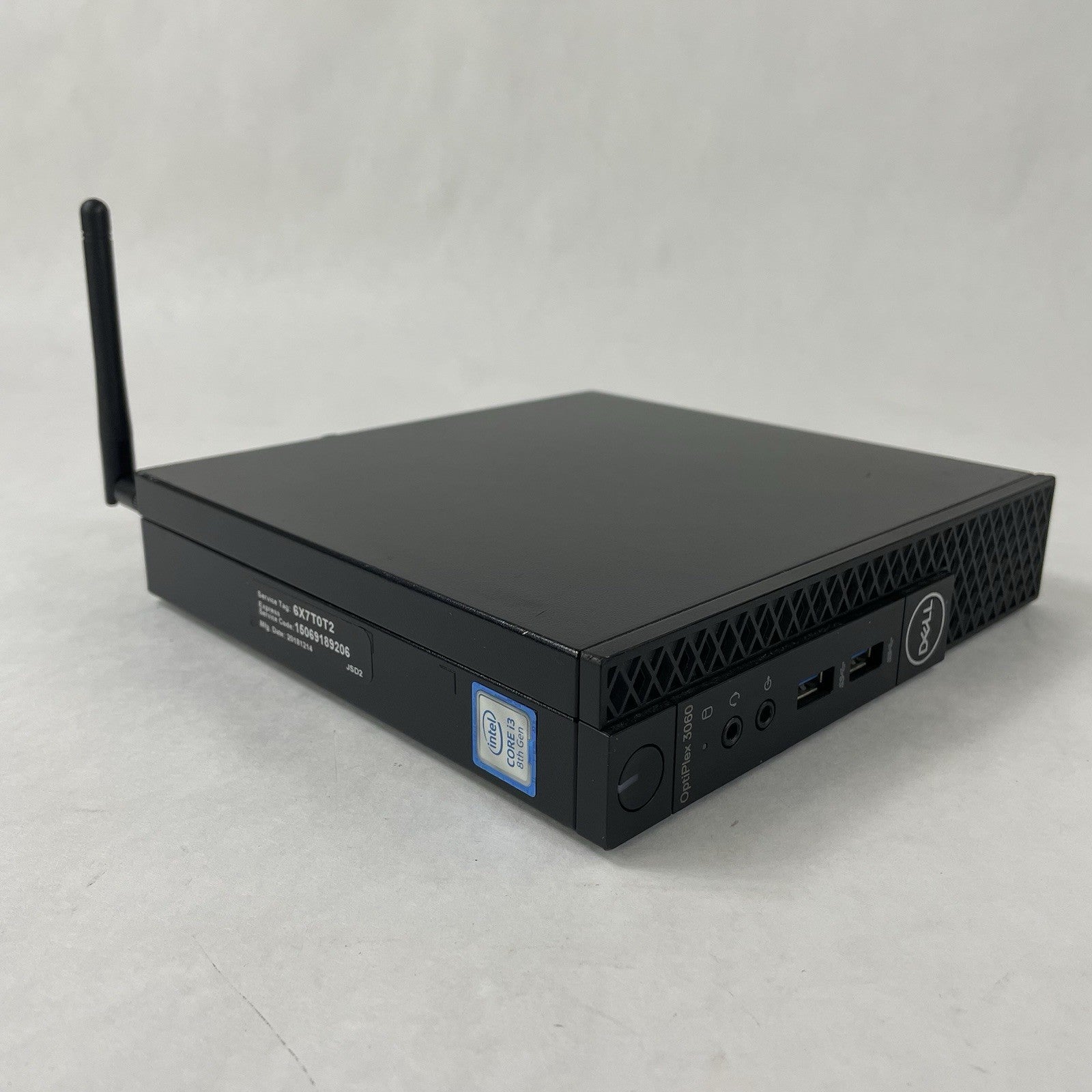 Dell Optiplex 3060 Micro i3-8100T 3.10 GHz 8 GB RAM W/AC No SSD/OS0