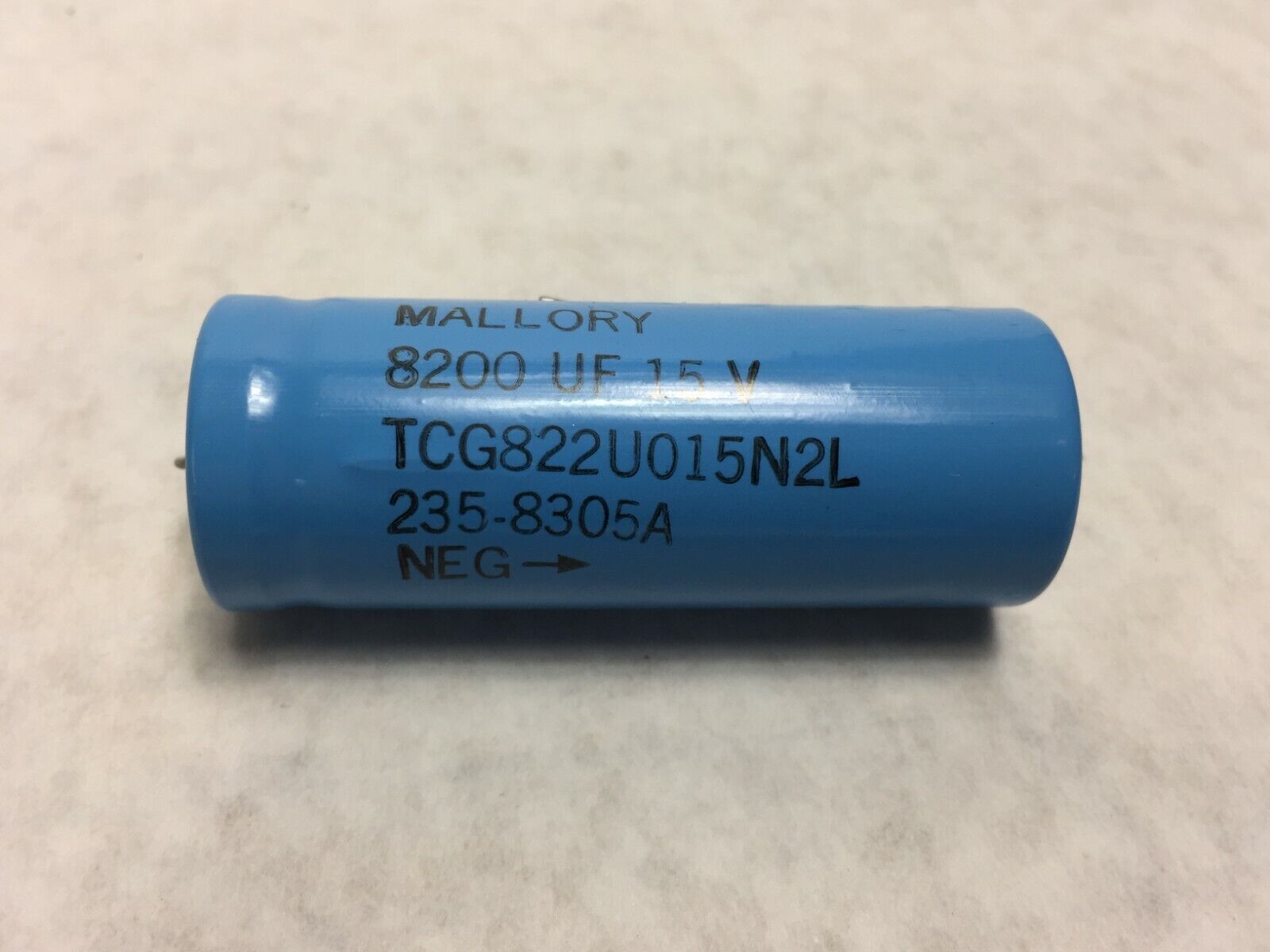 Lot of 4 Mallory TCG822U015N2L 8200UF 15V 235-8305A NOS