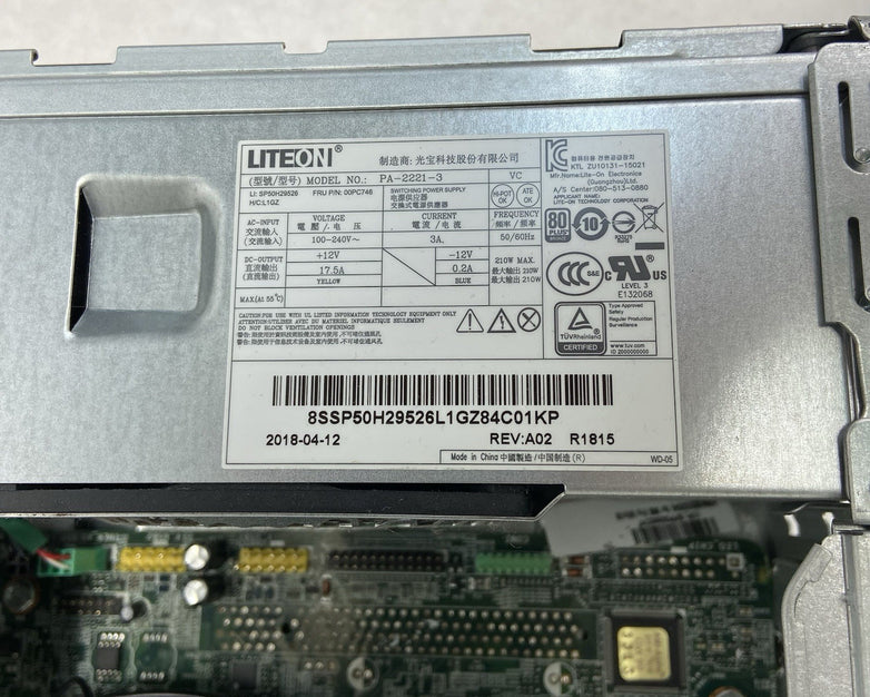 Lenovo ThinkCentre M910s SFF Intel Core i5-7500 3.4GHz 8GB RAM No HDD No OS