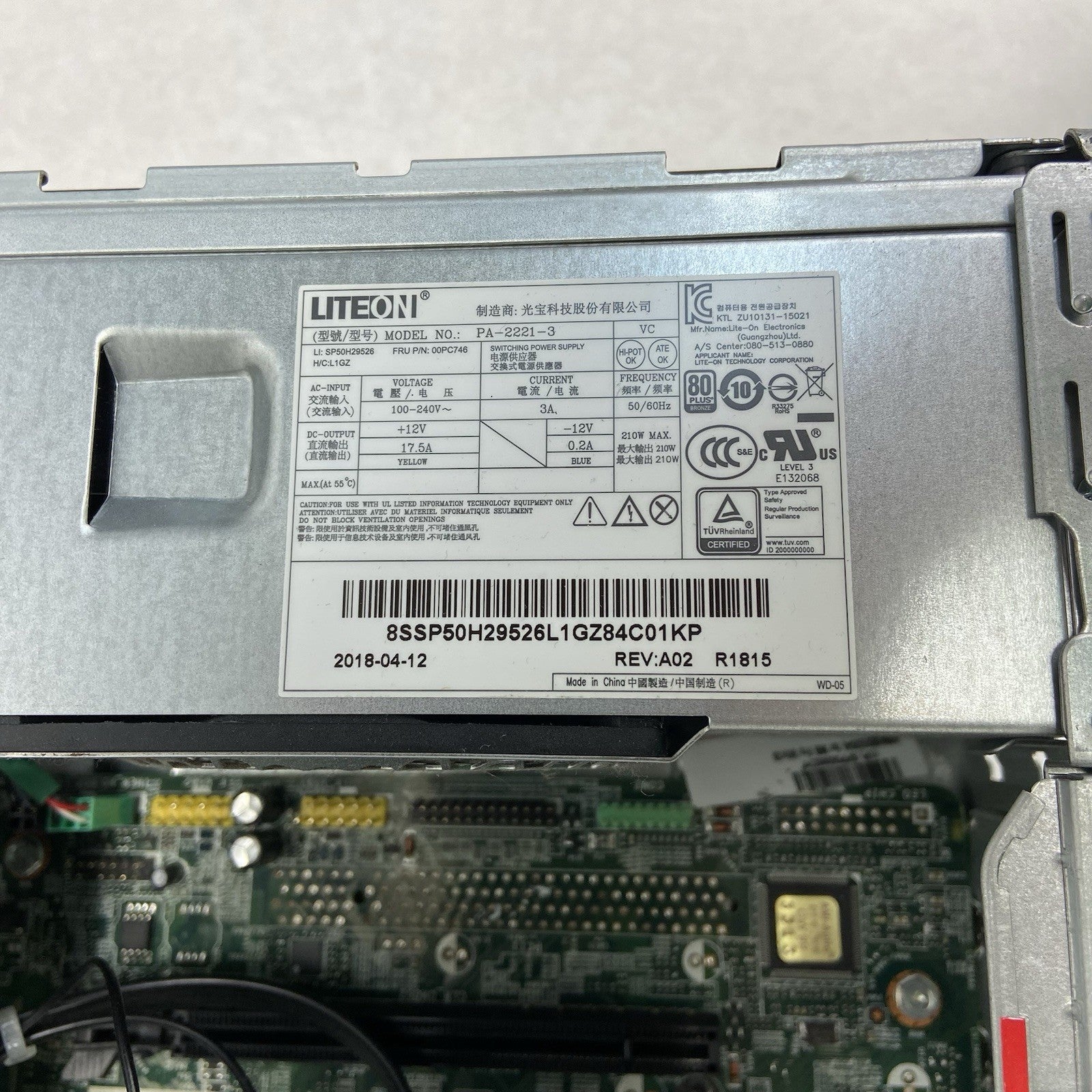 Lenovo ThinkCentre M910s SFF Intel Core i5-7500 3.4GHz 8GB RAM No HDD No OS11