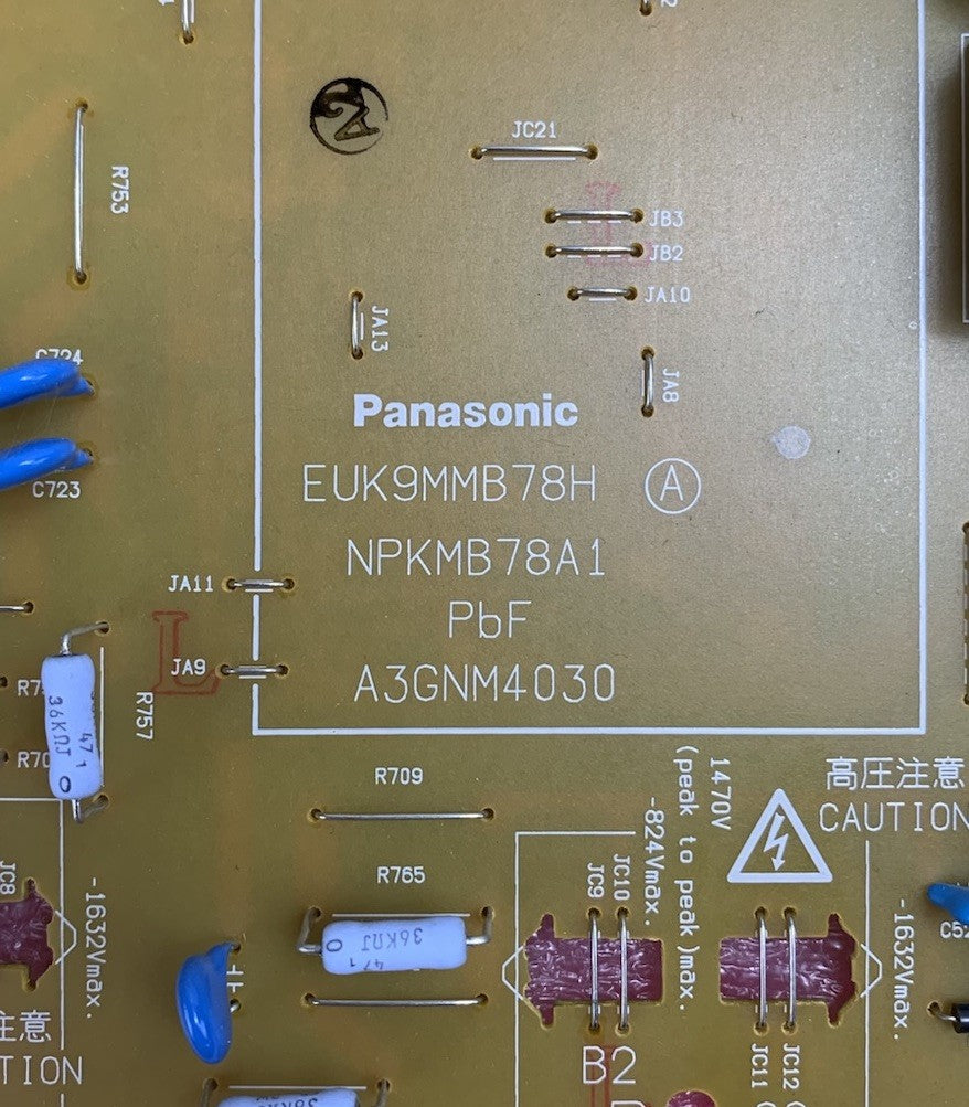 Konica Minolta Panasonic A3GNM4030 EUK9MMB78H Power Supply Board for C33506