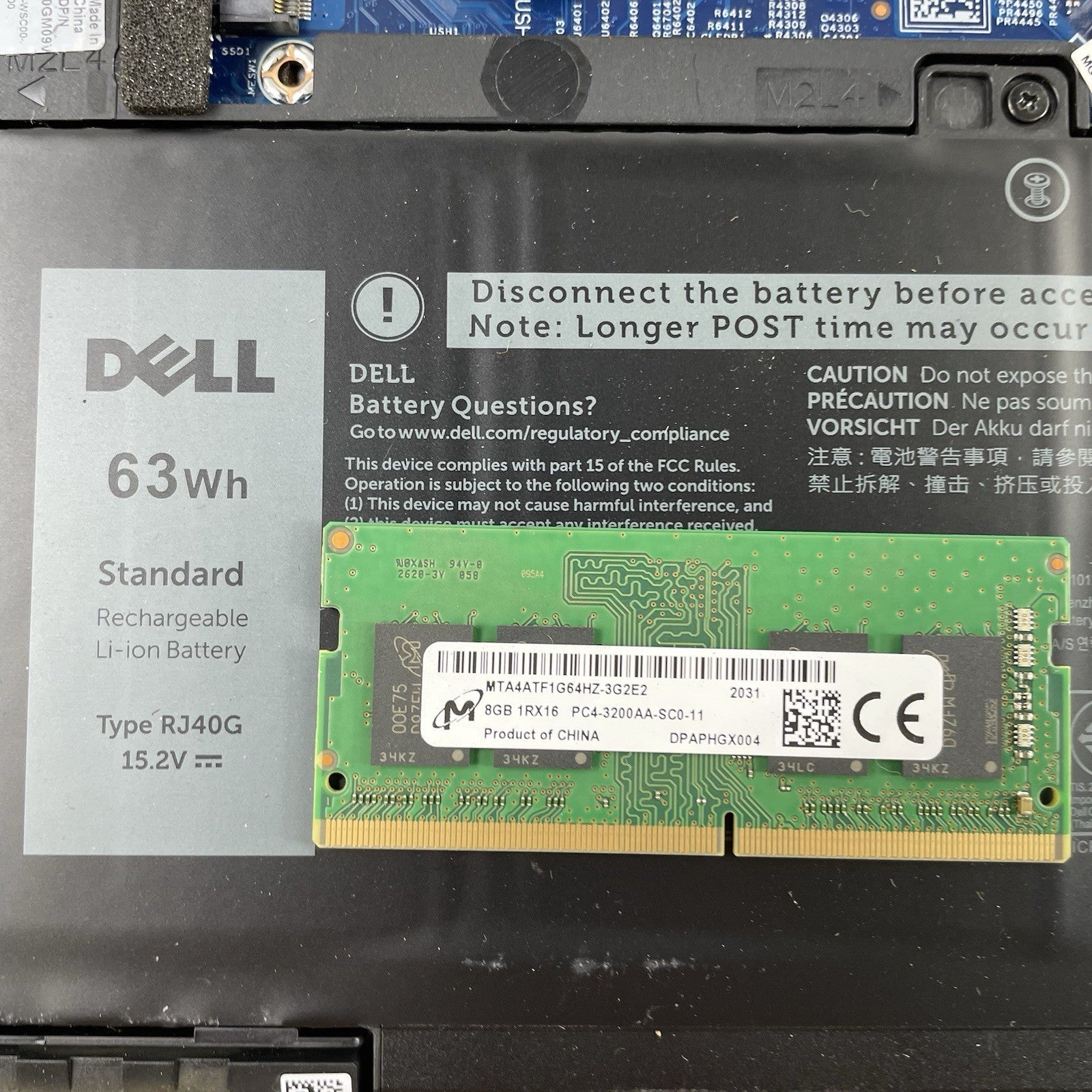 Dell Latitude 5520 15.6" i5-1135G7 1.40 GHz 8 GB RAM No SSD/OS/AC - Bad Paint20