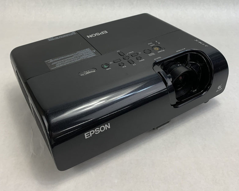 Epson EMP-X5 PowerLite 77c LCD Lamp Projector 1187 Lamp Hours No Remote