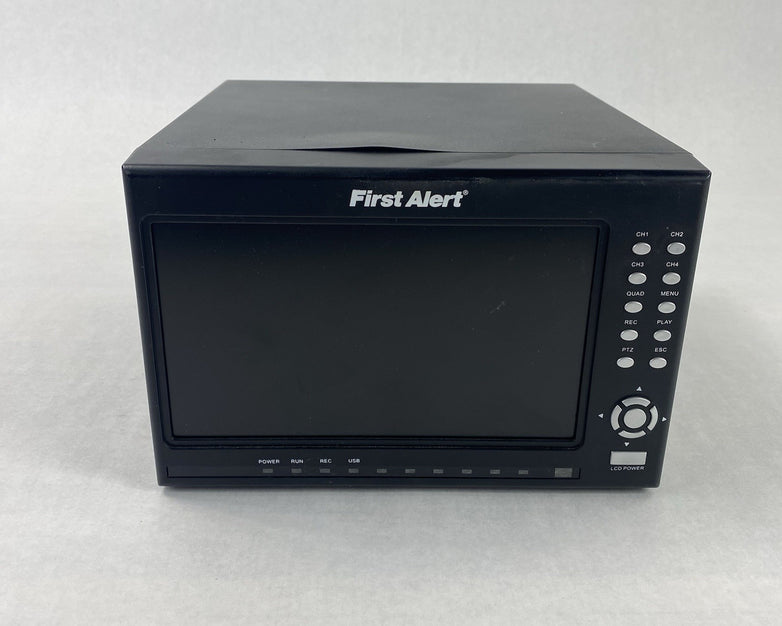 First Alert HS-4700-S 4-Channel MJPEG DVR Built-In 7" Monitor Untested