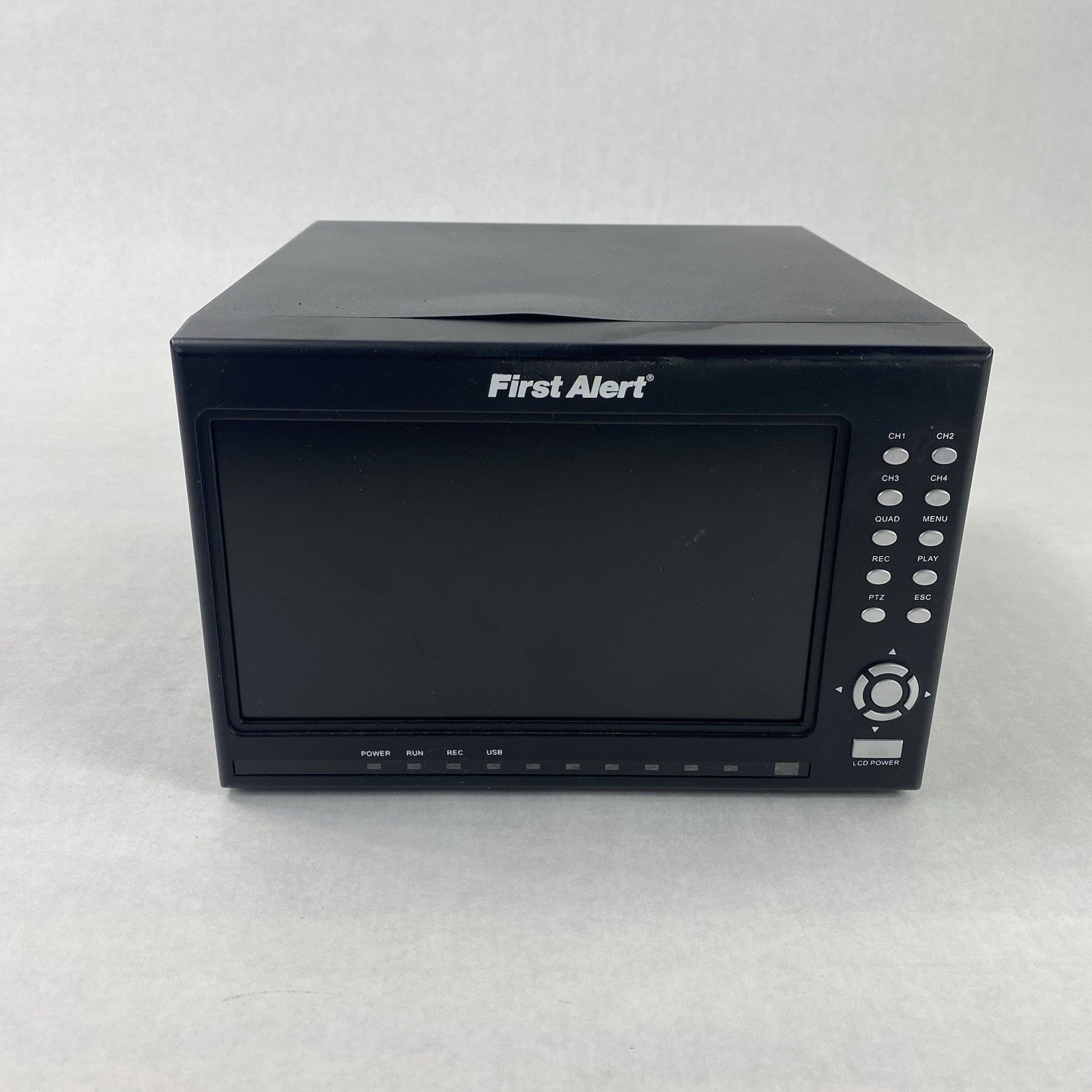 First Alert HS-4700-S 4-Channel MJPEG DVR Built-In 7" Monitor Untested