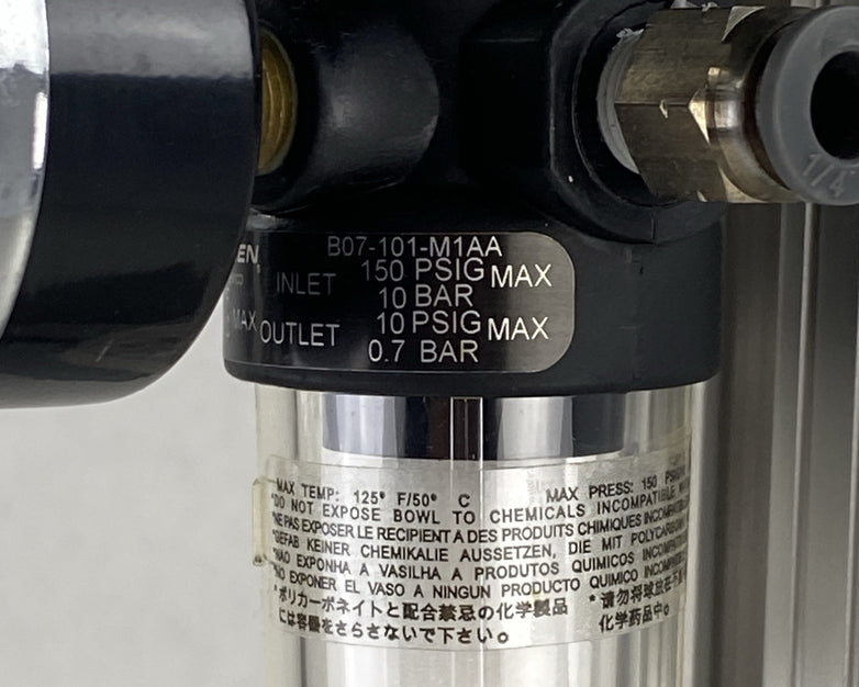 Eppendorf BioFlo Pressure Gas Regulator Stand