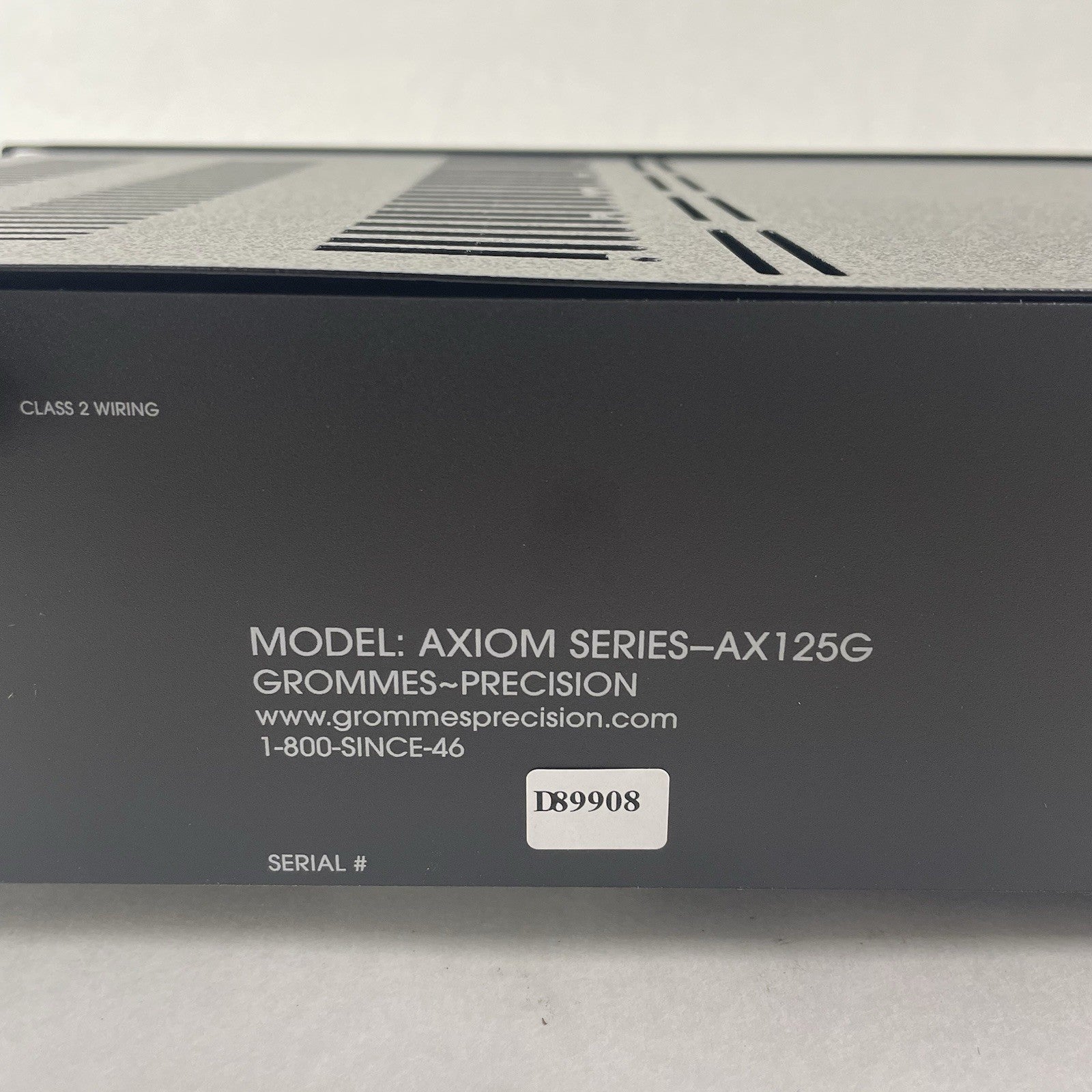 Grommes~Precision Axiom Series-AX125G 1.5 Input Channel Mixer Amplifier7