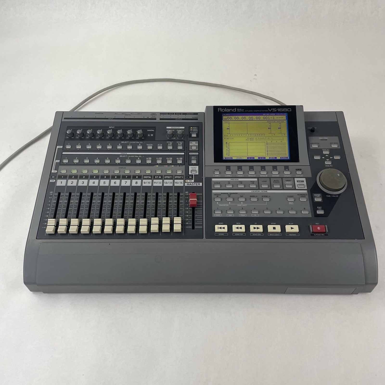 Roland VS-1680 24 bit Digital Studio Workstation Tested For Parts No Power Cord2
