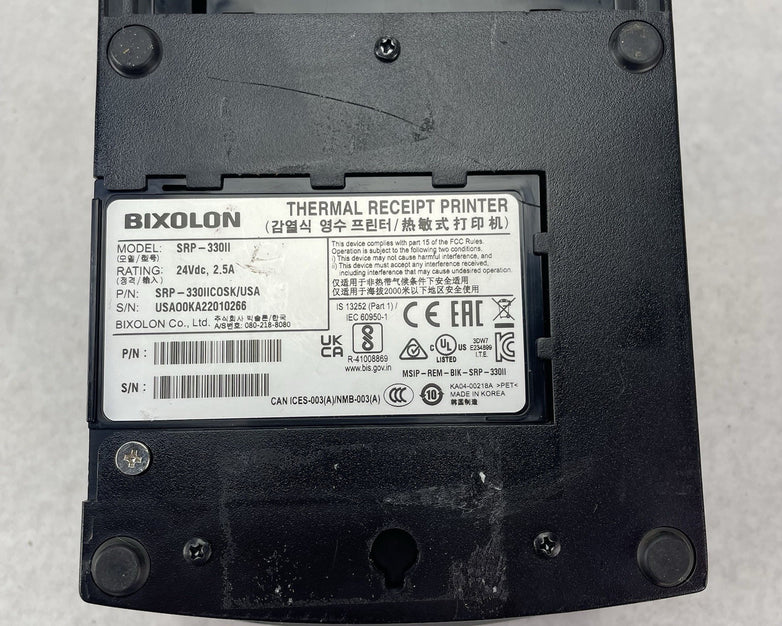 Bixolon SRP-330II Monochrome Thermal Printer Tested