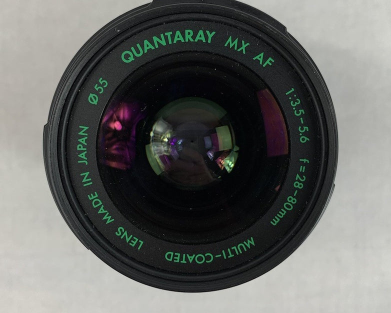 Minolta MAXXUM 330si RZ Camera w/ Quantaray MX AF 1:3.5-5.6 f=28-80mm Lens