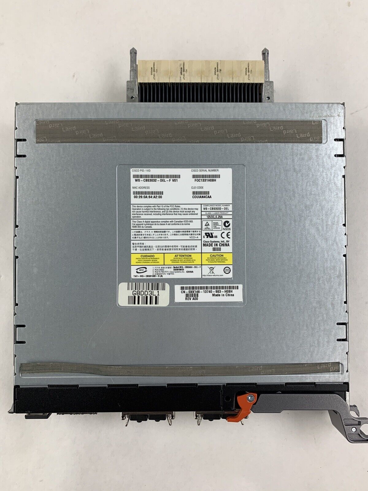 Cisco Catalyst WS-CBS3032-DEL-F Blade Switch 0X146 Reset