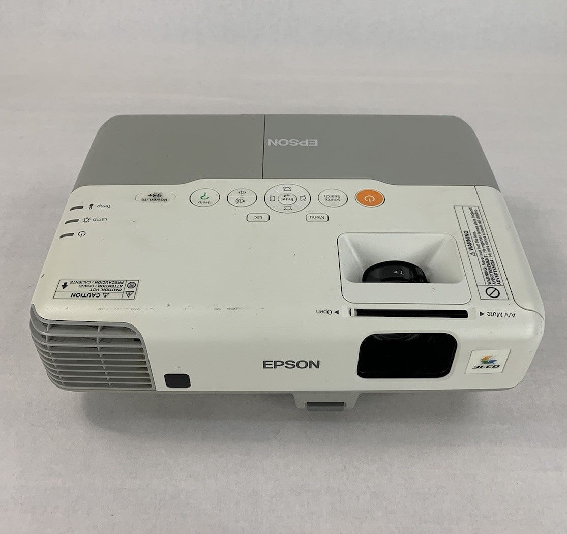 Epson H382F LCD Projector - No Lamp and No Remote - Parts and Repair