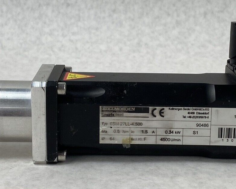 Kollmorgen Seidel 6SM 27LL-4.500 Servomotor Stirrer 90486