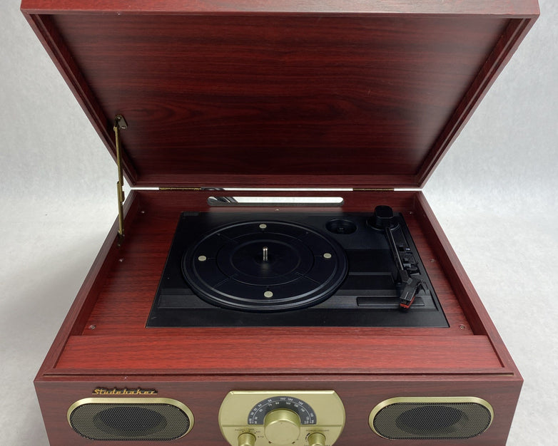 Studehaker SB6052 Turntable FM/AM stereo Receiver Cassette Player