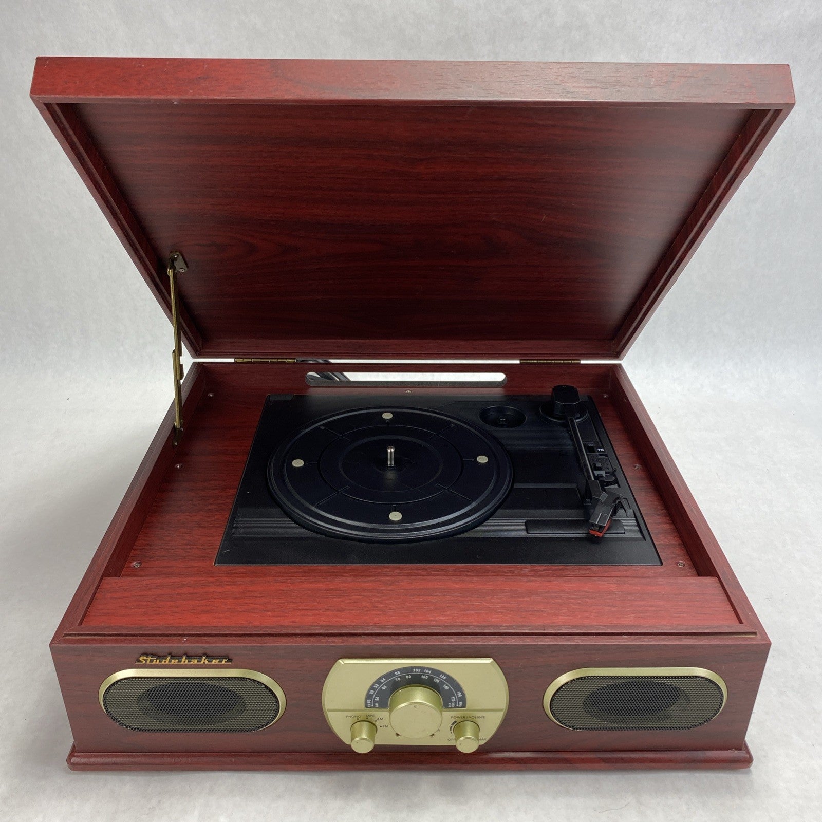 Studehaker SB6052 Turntable FM/AM stereo Receiver Cassette Player2