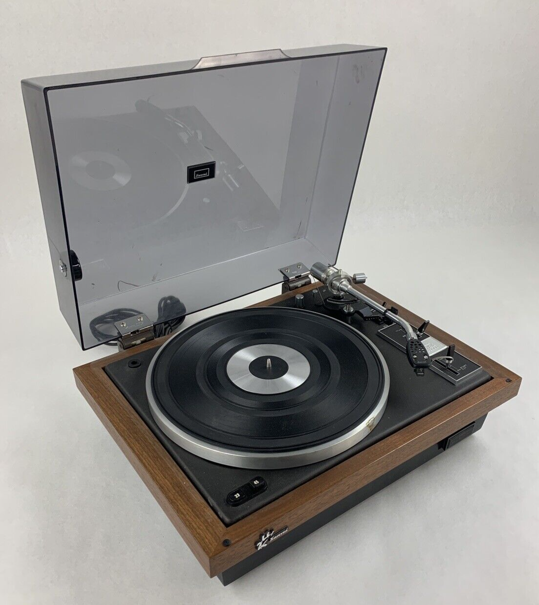 Sansui FR-3060 Automatic Turntable Tested Tone Lift Sticks Parts and Repair