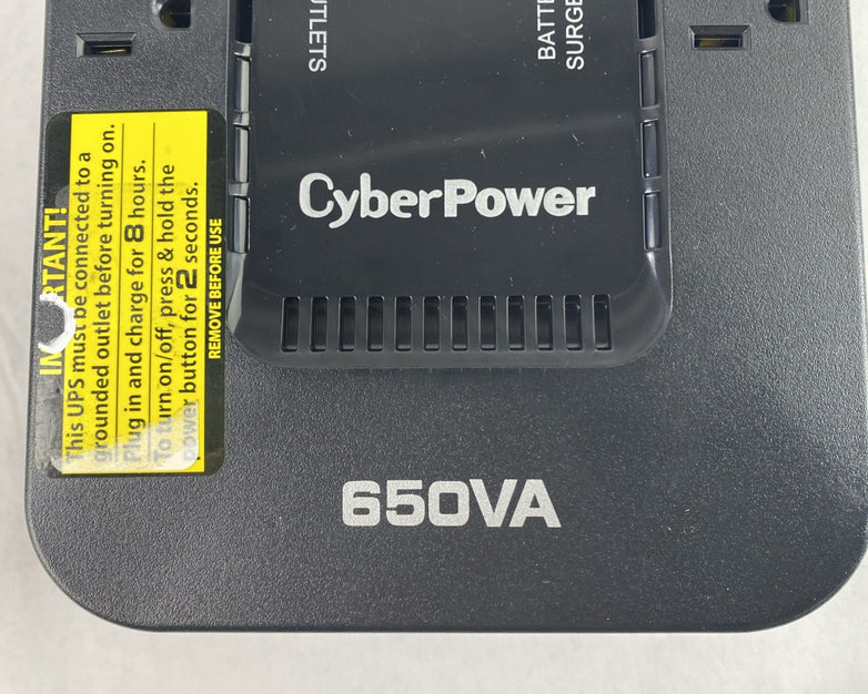 CyberPower EC650LCD Ecologic 650VA 120V 8 Outlet 4 Surge TestedNo Battery