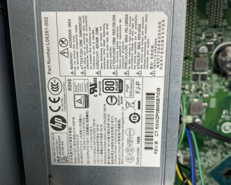 HP 290 G2 MT Intel Core i3-8100 3.6GHz 8GB RAM No HDD No OS