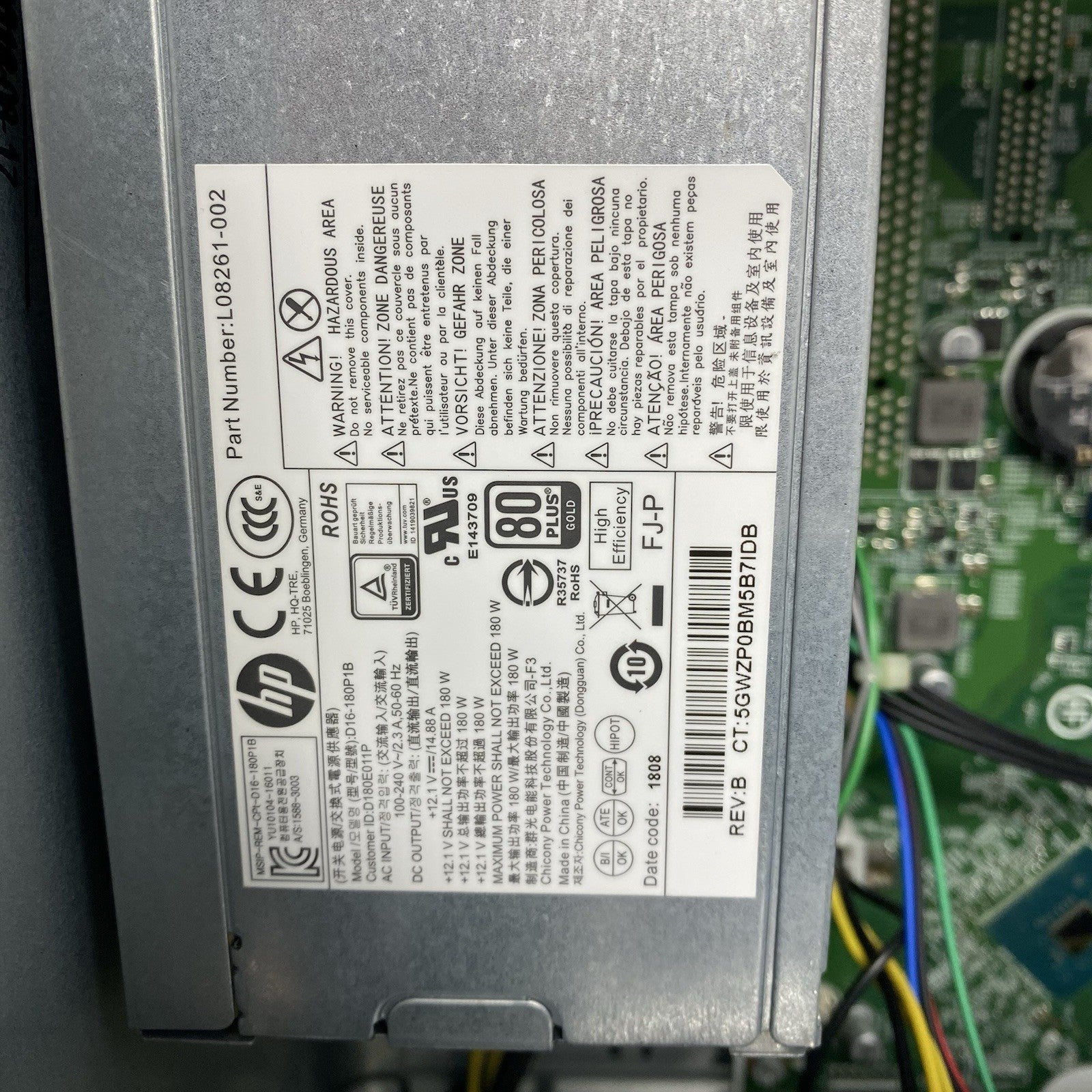 HP 290 G2 MT Intel Core i3-8100 3.6GHz 8GB RAM No HDD No OS