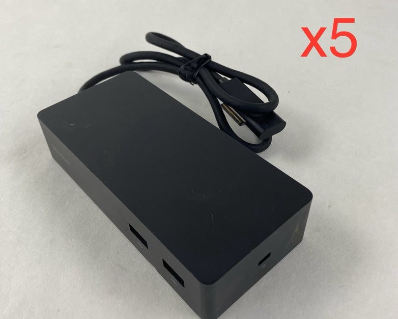 Microsoft 1661 Docking Station for Microsoft Surface Pro Untested (Lot of 5)