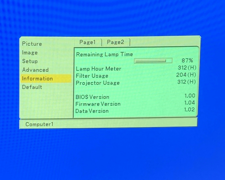 NEC VT670 LCD Projector - No Remote - 312 Lamp Hours