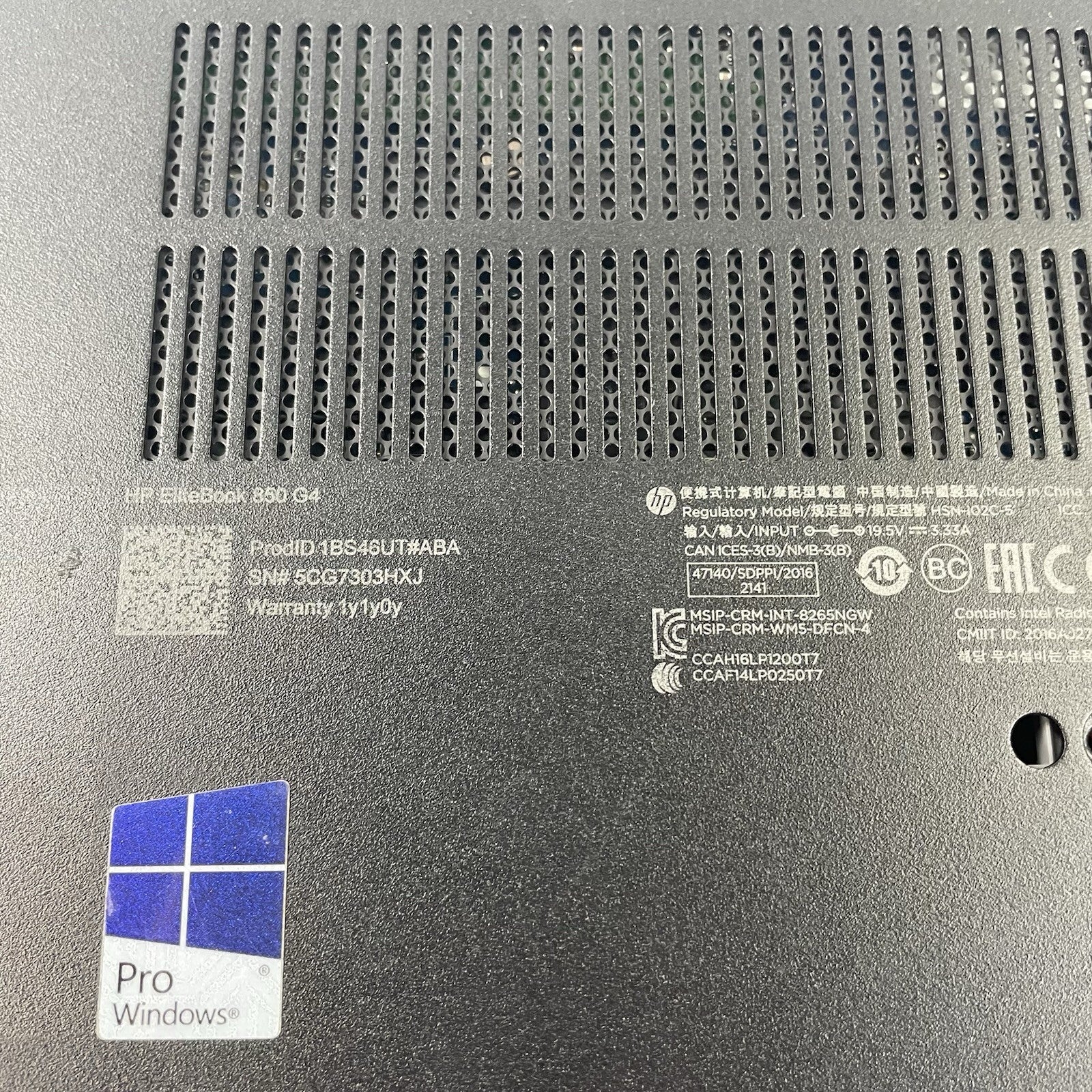 HP EliteBook 850 G4 15.6" i5-7200U 2.50 GHz 8 GB RAM No SSD/OS/AC/Battery14