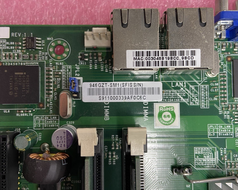 SuperMicro PDSBM-LN2+ Motherboard Intel Pentium Dual E2220 2.4GHZ 2GB RAM