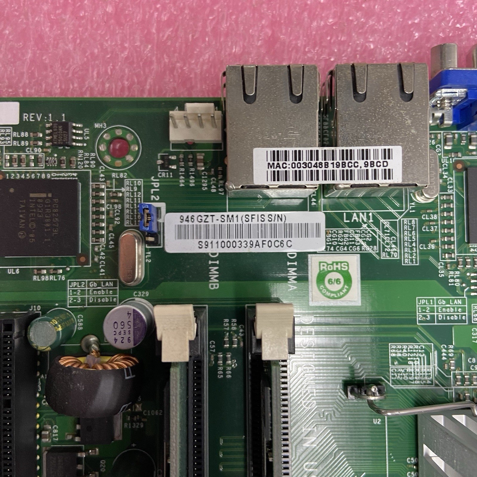 SuperMicro PDSBM-LN2+ Motherboard Intel Pentium Dual E2220 2.4GHZ 2GB RAM6