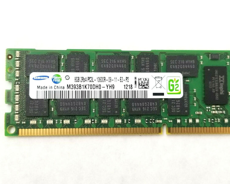 Samsung M393B1K70DH-YH9 8GB 2Rx4 PC3L-10600R-09-11-E2-D3 Server RAM
