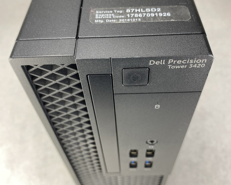 Dell Precision Tower 3420 SFF Intel Core i5-6500 3.20GHz 1x8GB RAM No HDD No OS