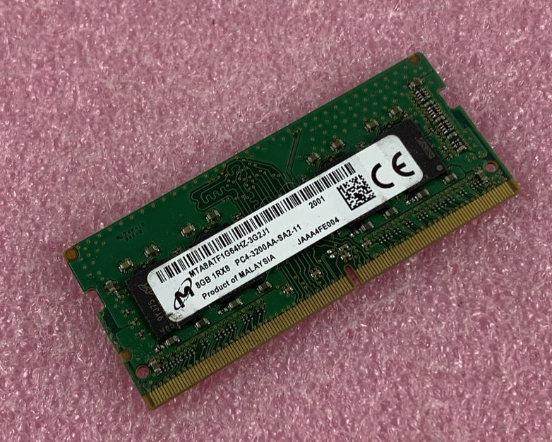 Micron MTA8ATF1G64HZ-3G2J1 8 GB DDR4-3200 PC4-3200AA 260-Pin Laptop Memory Ram