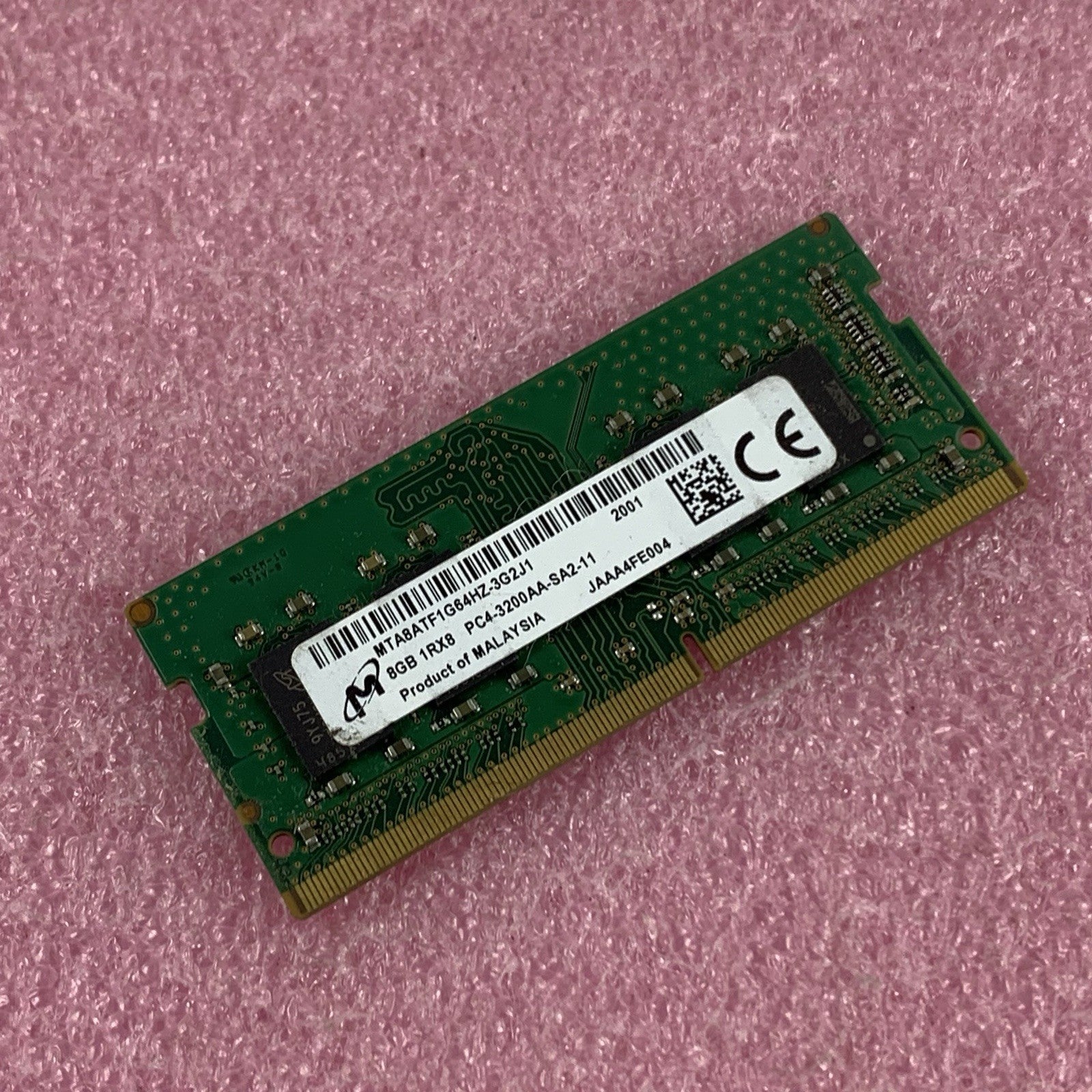Micron MTA8ATF1G64HZ-3G2J1 8 GB DDR4-3200 PC4-3200AA 260-Pin Laptop Memory Ram0
