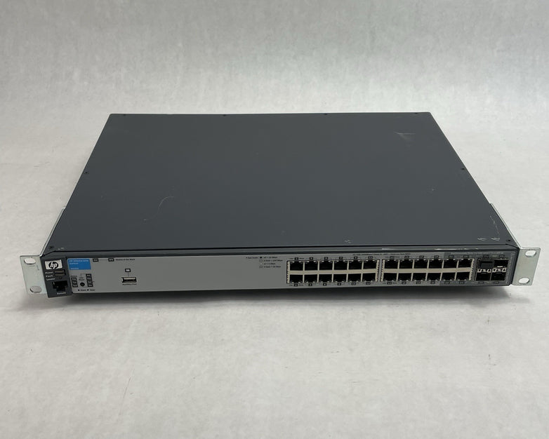 HP ProCurve J9145A 2910AL-24G 24 Port Gigabit Switch Tested & Reset