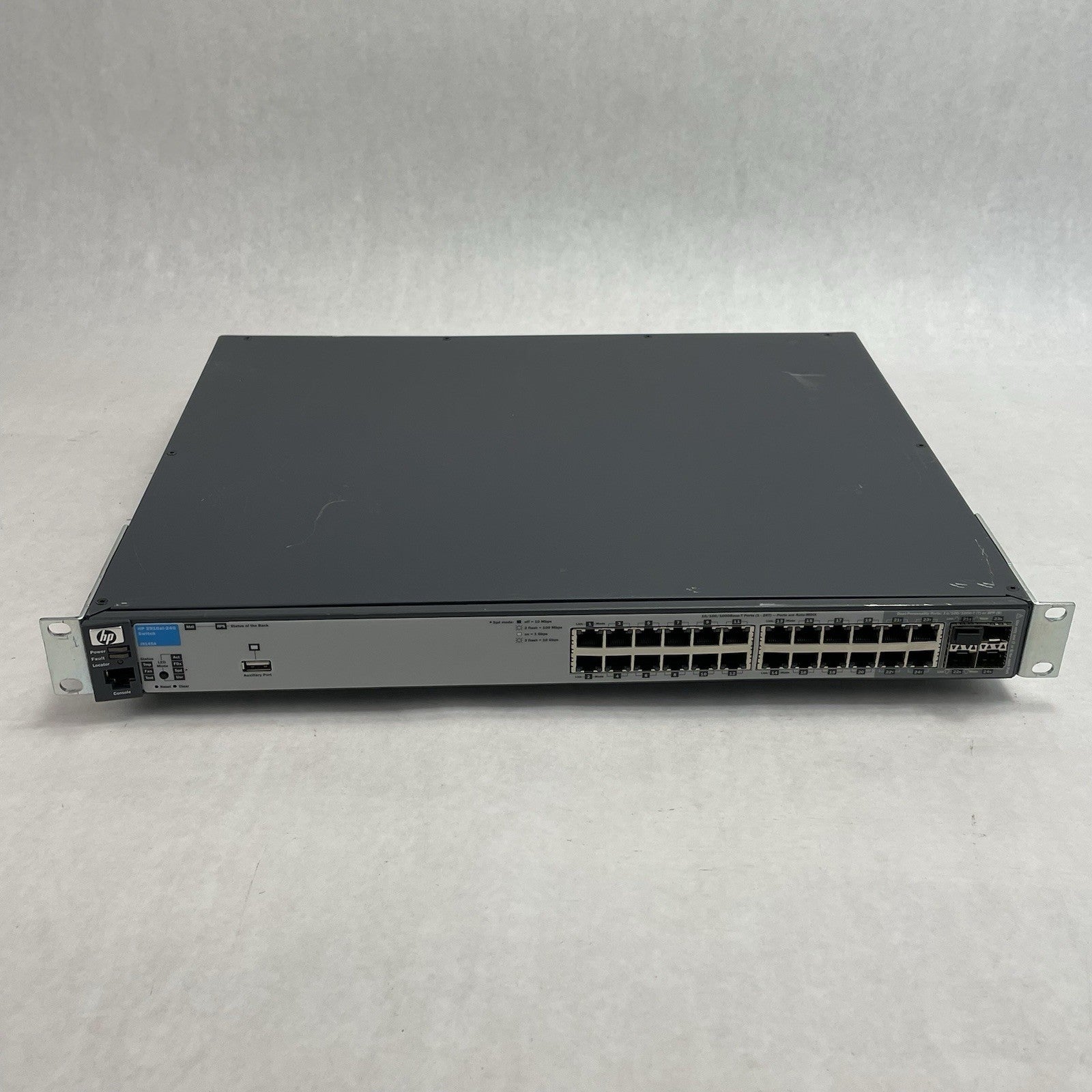 HP ProCurve J9145A 2910AL-24G 24 Port Gigabit Switch Tested & Reset1
