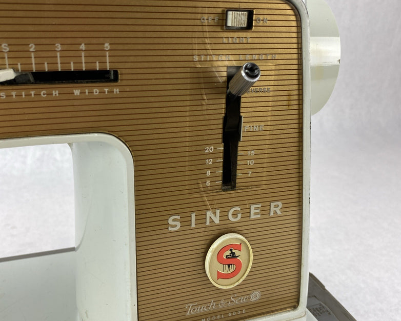 Vintage Singer Touch & Sew 603E Sewing Machine With Pedal - Viking Sewing Center