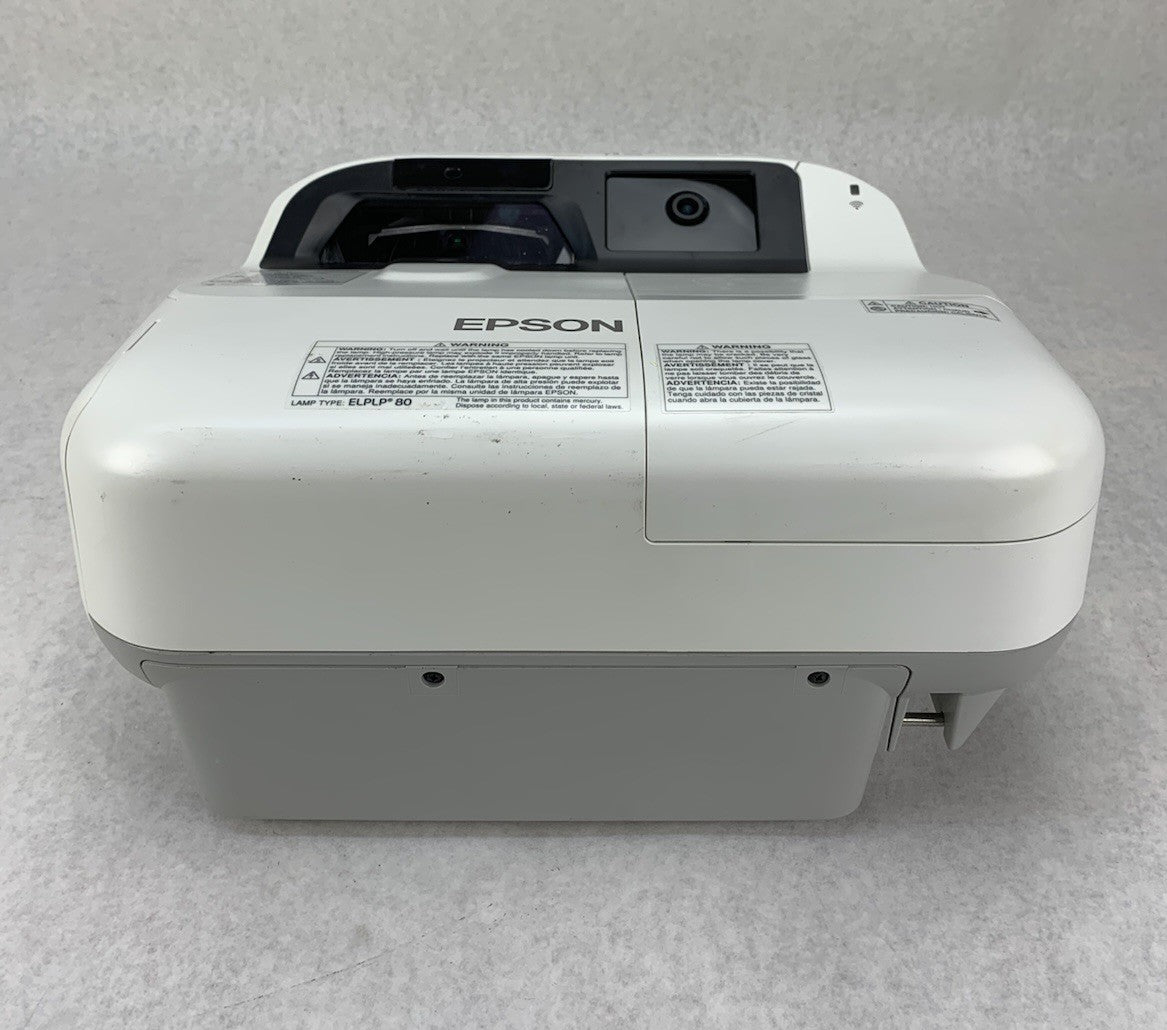 Epson BrightLink 595Wi H599A LCD Lamp Projector 713 Lamp Hours - No Remote1