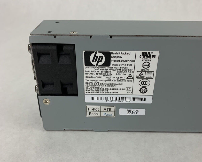 HP StorageWorks 136W Server Power Supply PSU HSTNS-PL05 492254-001 Tested