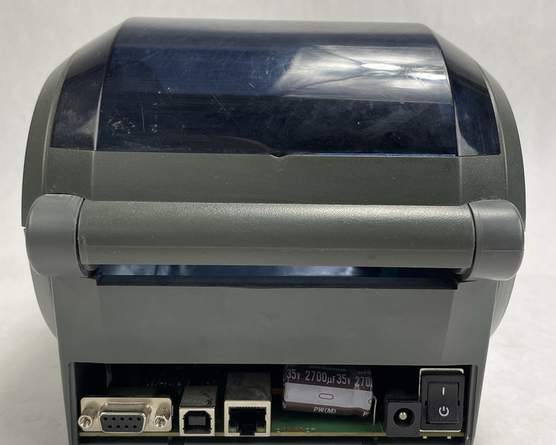 Zebra GX420t USB Thermal Transfer Label Printer Tested Missing Back Panel
