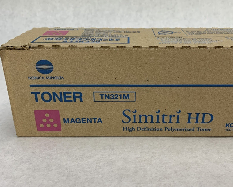 Konica Minolta Simitri HD TN321M A33K330 Magenta Toner Cartridge - Open Box