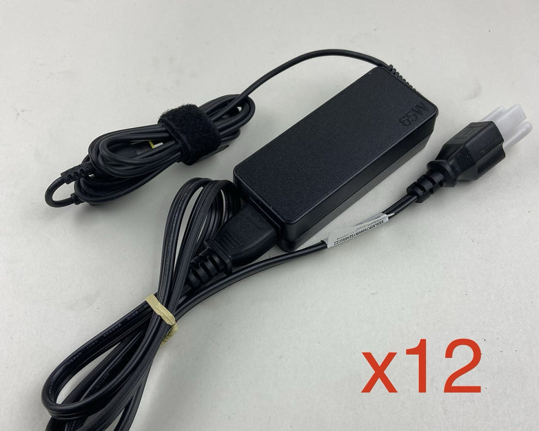 Lenovo AC Power Adapter Charger 20V 3.25A 65W A19-065N2A - Lot of 12