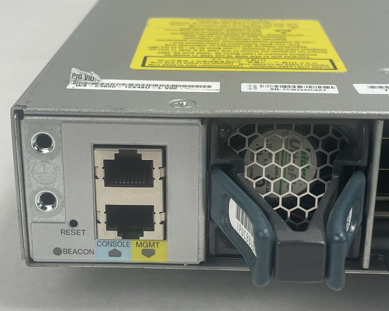 Cisco WS-C3850-48P-S 48 V02 Port Switch 2x 1100W PSU Tested & Reset