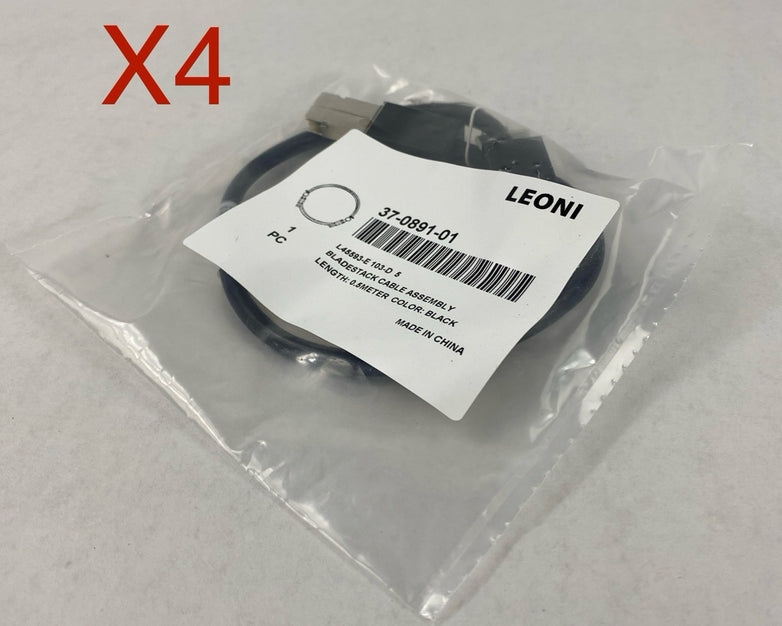 Leoni 37-0891-01 Bladestack Cable Assembly 0.5M Lot of 4