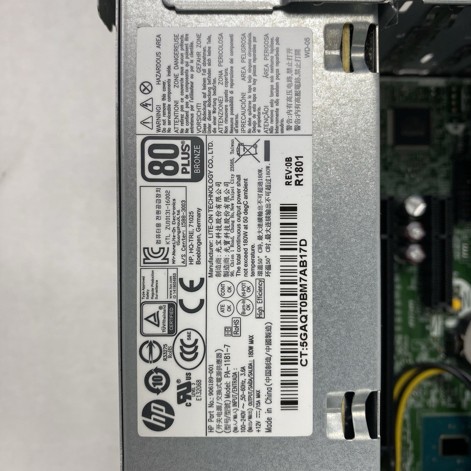 HP ProDesk 400 G4 SFF Intel Core i5-7500 3.4GHz 8GB RAM No HDD No OS