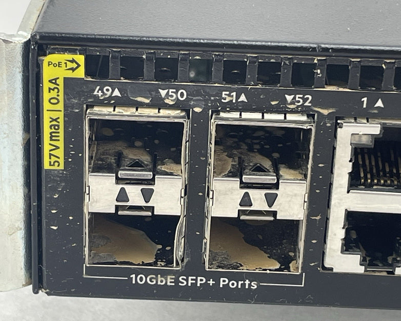 HP JL260A 2930F Aruba Gigabit Switch 48x RJ45 & 4x SFP Ports Tested & Reset