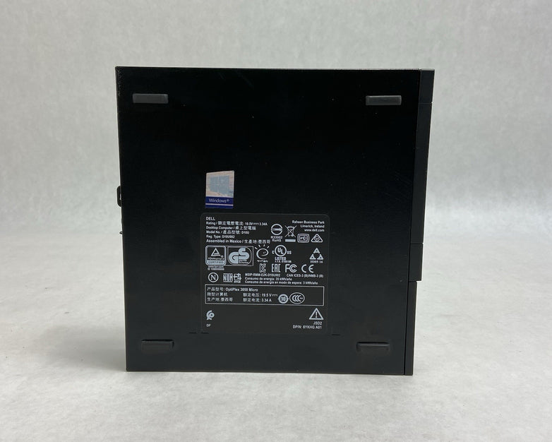 Dell Optiplex 3050 MFF Intel Core i3-7100T 3.4GHz 8GB RAM w/AC No HDD/OS
