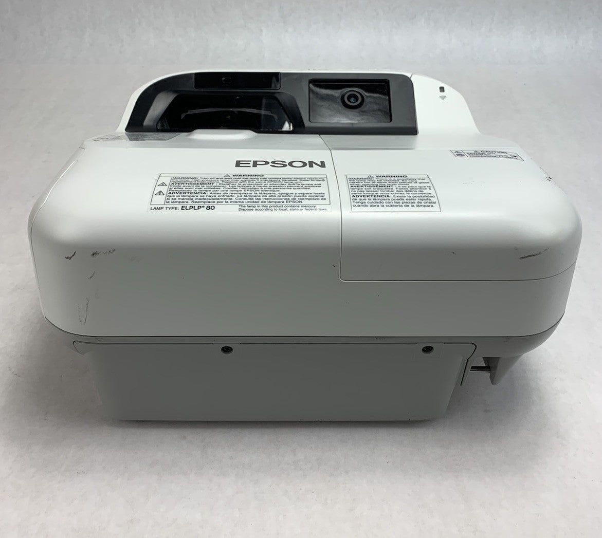 Epson BrightLink 595Wi H599A LCD Lamp Projector 1156 Lamp Hours - No Remote1