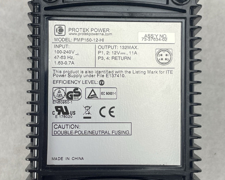 Protek Power PMP150 12 HI Power Supply 12V 11A 132W Adapter 4 Pin Plug