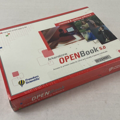 Freedom Scientific Open Book 5.0 PC Blind Scanning and Reading Software Sealed