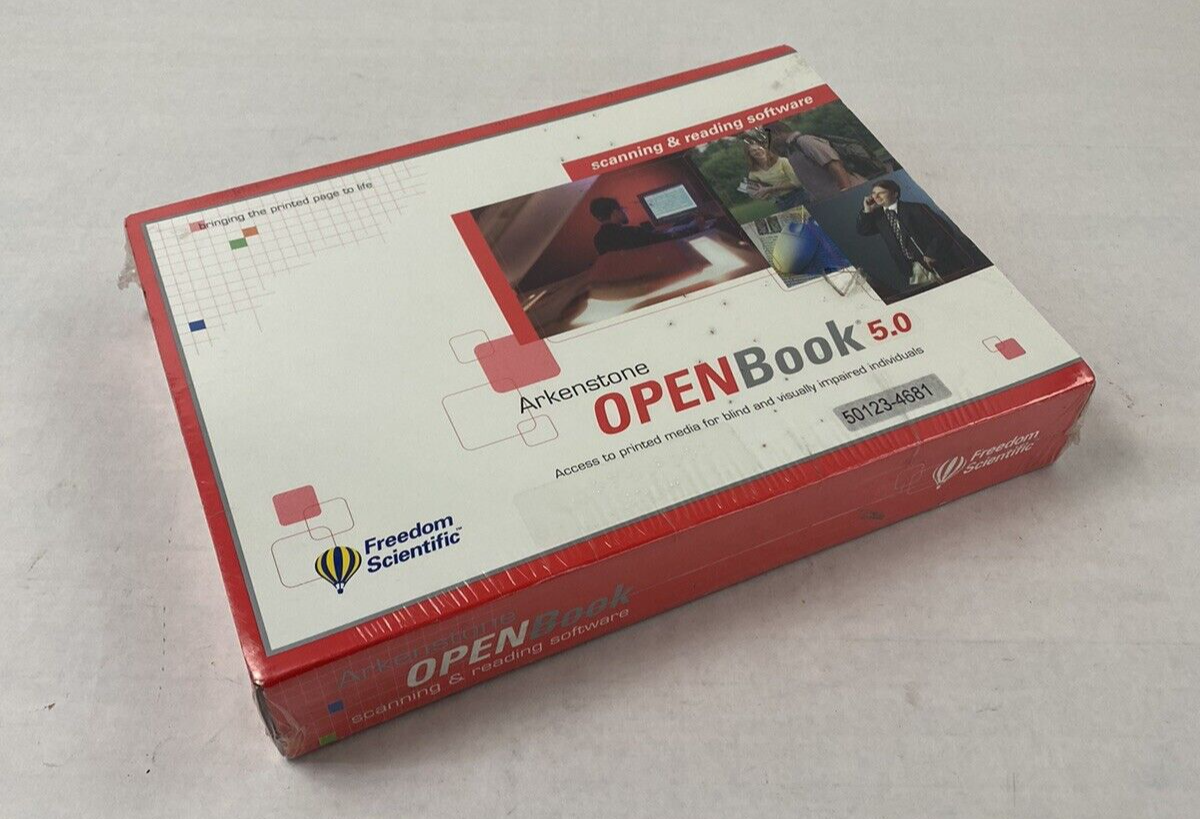 Freedom Scientific Open Book 5.0 PC Blind Scanning and Reading Software Sealed