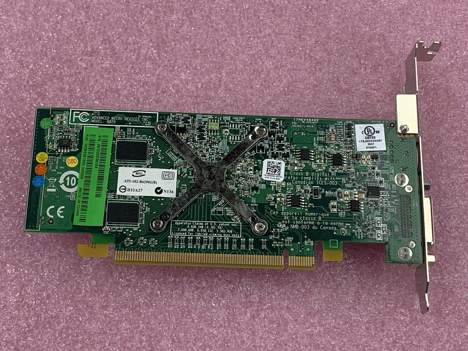 ATI Radeon 109-B27631-00 256MB ATI-102-B27602B Video Card - Green